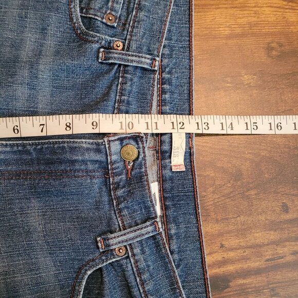 Vtg Levi's Jeans Size 14 Bootcut 515 High Rise Medium Light Wash Y2K Western - Picture 7 of 10